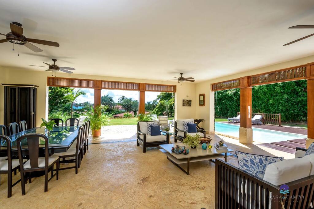 Spacious Villa in Casa de Campo Up to 14 Guests – Marina Views, Pool, Gazebo - Everything Punta Cana